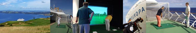 GOLFLES OP EEN CRUISESCHIP