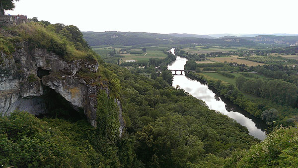 Het landschap van Vallée de la Dordogne is heerlijk gevarieerd....